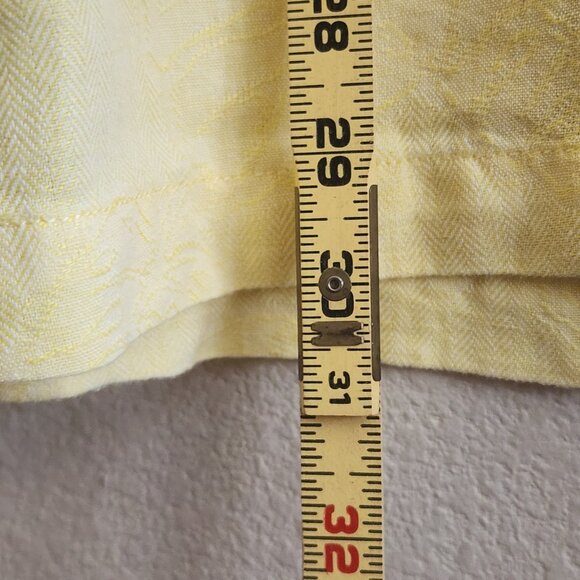 Tommy Bahama Shirt Mens Medium Linen Button Up Camp Palm Leaf Floral Casual - Picture 9 of 10